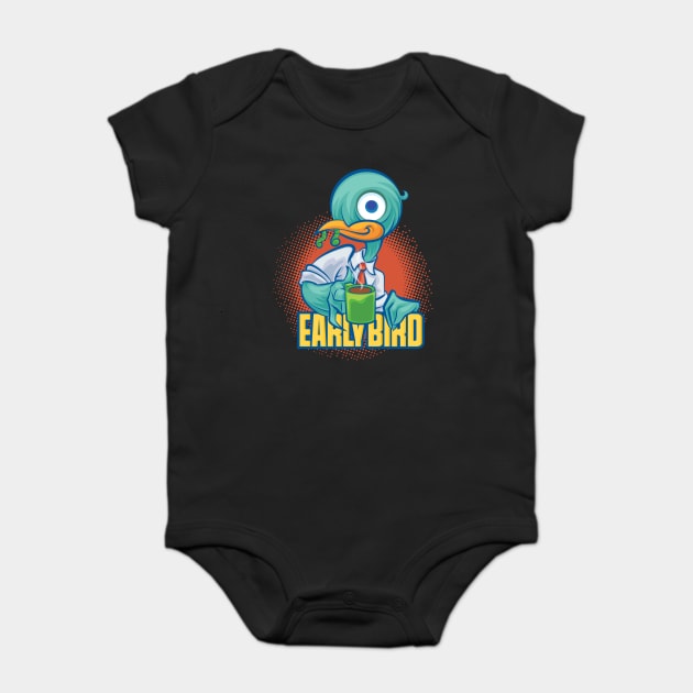 Early Bird Baby Bodysuit by majanation